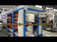 Machine intégrée à pression positive et négative à trois stations