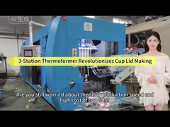 Machine de thermoformage entièrement automatique à 3 stations