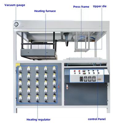 Machine automatique de formage sous vide pour la fabrication de plastiques avec une surface de formage maximale de 560*610 mm
