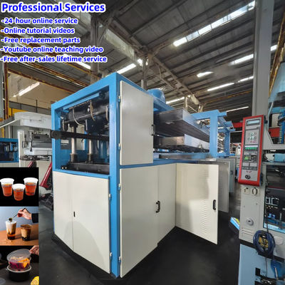 Machine de thermoformage en plastique PP/PS à chauffage électrique pour la fabrication de tasses de crème glacée de Noël