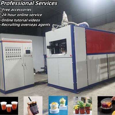 Utilisé machine à faire des tasses en plastique jetable machine à former des tasses de crème glacée