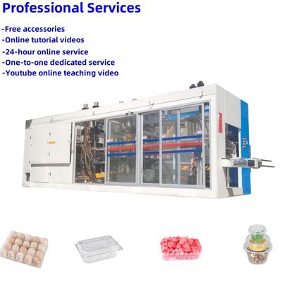 Utilisée machine de formage sous vide en plastique entièrement automatisée haute durabilité facile à utiliser pour les boîtes à fruits en plastique