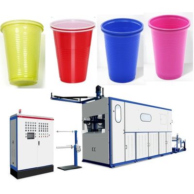 11 kW de puissance de chauffage entièrement automatique machine à faire des tasses en plastique jetable pour boîte à gâteaux et autres produits