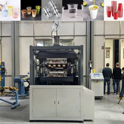 Machine de fabrication de tasses en plastique à usage unique