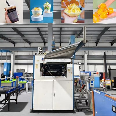 Machine de fabrication de plaques et de tasses jetables entièrement automatique avec système de contrôle PLC